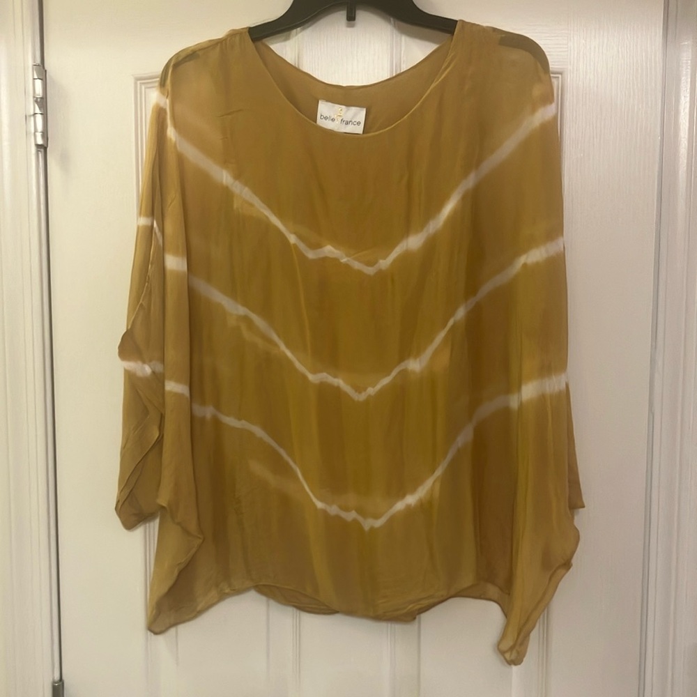 Belle France Kimono w/tank Women's Gold Top